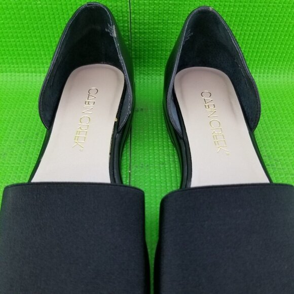 ✅Cabin Creek Black Slide Women's Size 7M Sandals W/Back Heel Front Strap 024-670 - Picture 9 of 16